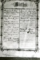 Moss family birth record